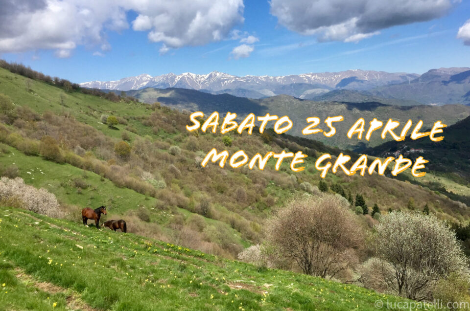 Sabato 25 aprile - Tramonto su Monte Grande